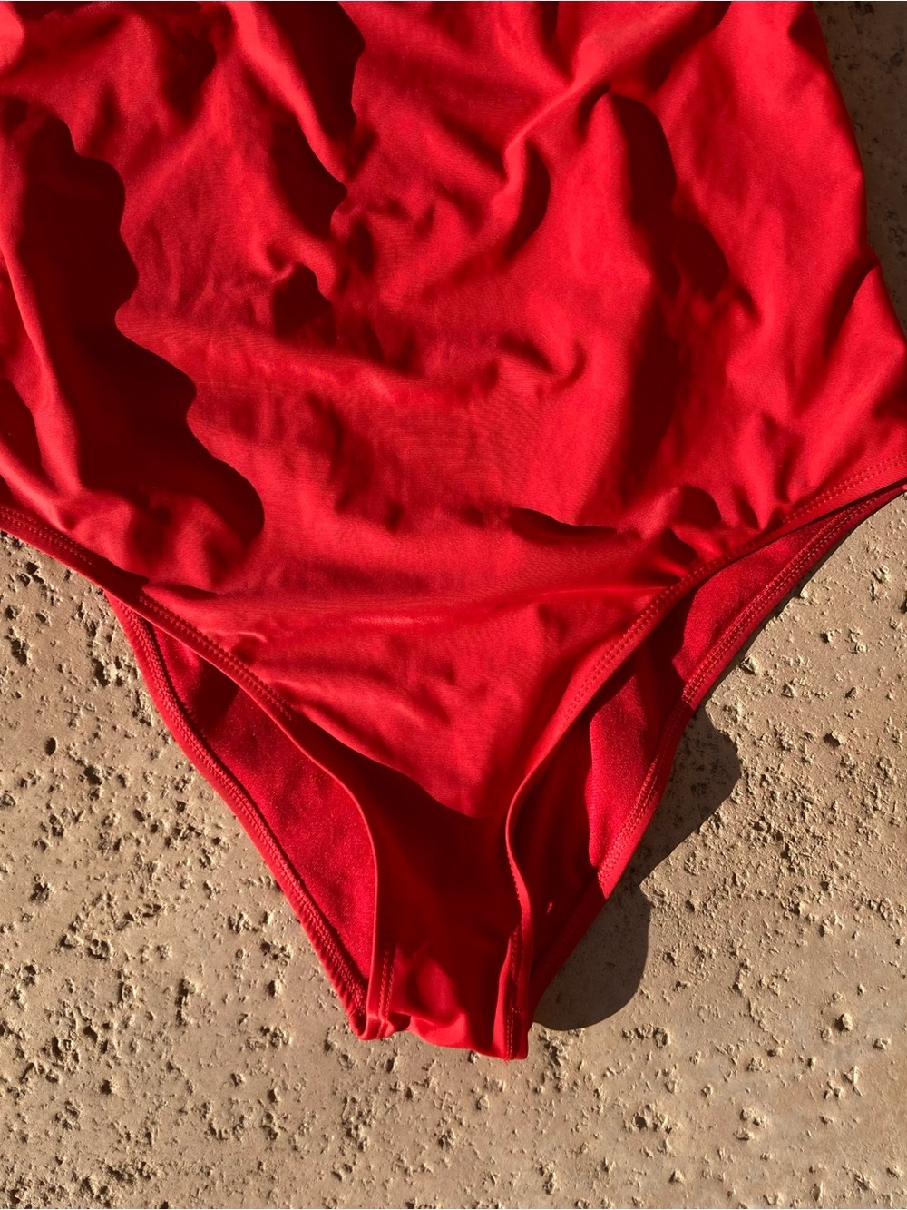 Hurley Red One Piece Swimsuit L Sporty Miami Lifeguard Surf Beach Large - Picture 5 of 9